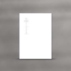 MAYSPIES Trauerparte "geprägtes Kreuz" 