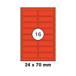 MAYSPIES® Offset Etiketten Satin, rot 