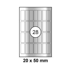 MAYSPIES® Offset Etiketten Folie, silber 