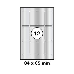 MAYSPIES® Offset Etiketten Folie, silber 